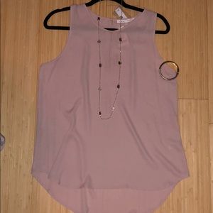 Pink sheer blouse
